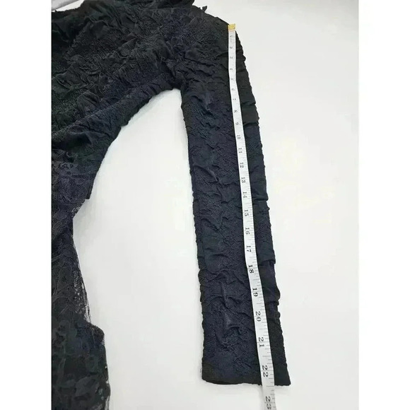 Vtg 80s/90s Fredrick's of Hollywood Junior's Size 5 Black Tulle Dress - Picture 9 of 16